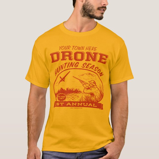 Drohne-Jagd-Jahreszeit-kundengerechte Shirts (Vorderseite)