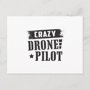 Drohne Pilot Quadcopter Dronen FPV Funny Gift Postkarte