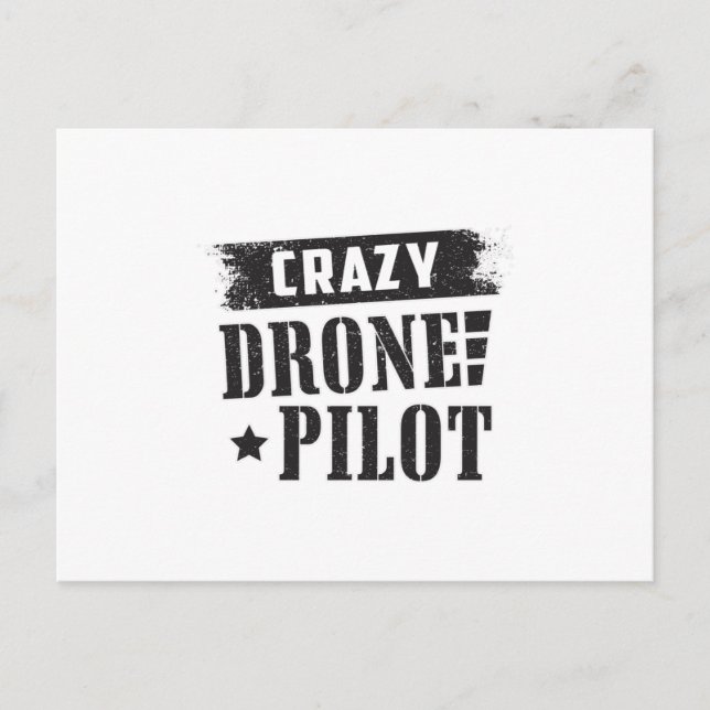 Drohne Pilot Quadcopter Dronen FPV Funny Gift Postkarte (Vorderseite)