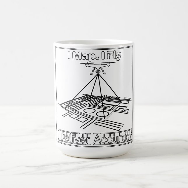 Drohneneinsatz-Tasse Kaffeetasse (Mittel)
