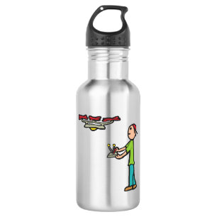 Drohnenflug Edelstahlflasche