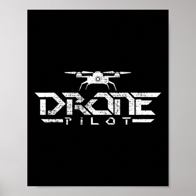 Drohnengift Quadcopter Poster (Vorne)
