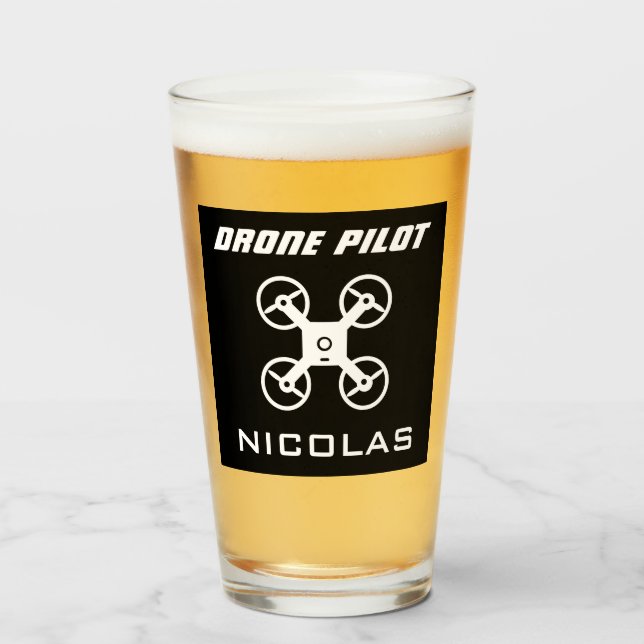 Drohnengläser mit individuelle Name Glas (Vorne (Gefüllt))