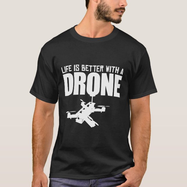 Drohnenpilot Fpv Quadcopter Multirotor Rc Quad Pil T-Shirt (Vorderseite)
