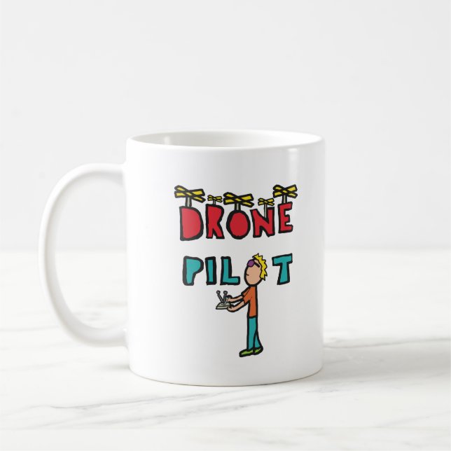 Drohnenpilot Kaffeetasse (Links)