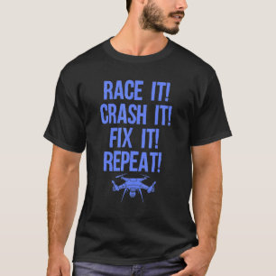 Drohnenrennen Frauen Drohne Pilot Rc Racers T-Shirt