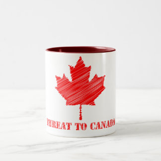 Drohung zu Kanada-Tasse Zweifarbige Tasse