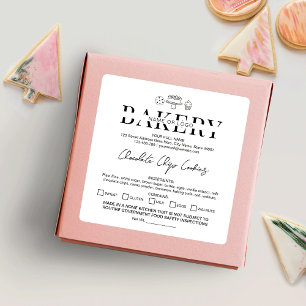 Droit chalet Étiquette Accueil Boulangerie Sticker