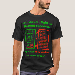 Droit de défendre (sombre) T-shirt
