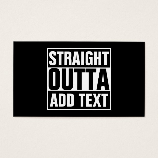 DROIT OUTTA - ajoutez votre texte ici/créez votre  (Devant)