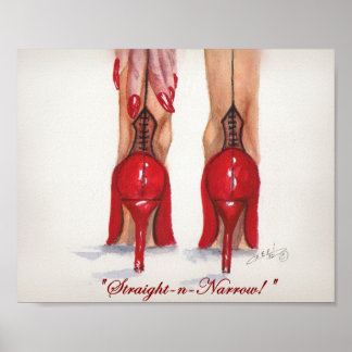 "Droite et étroite !" Impression 8x10