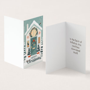 Drôle 2023 Mini carte de Noël, Gag Gift Joke