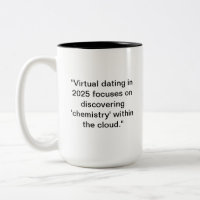 Drôle 2025 Dating Mug | Humour de chimie nuageuse