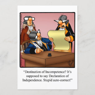 Drôle 4 juillet Invitations de fête