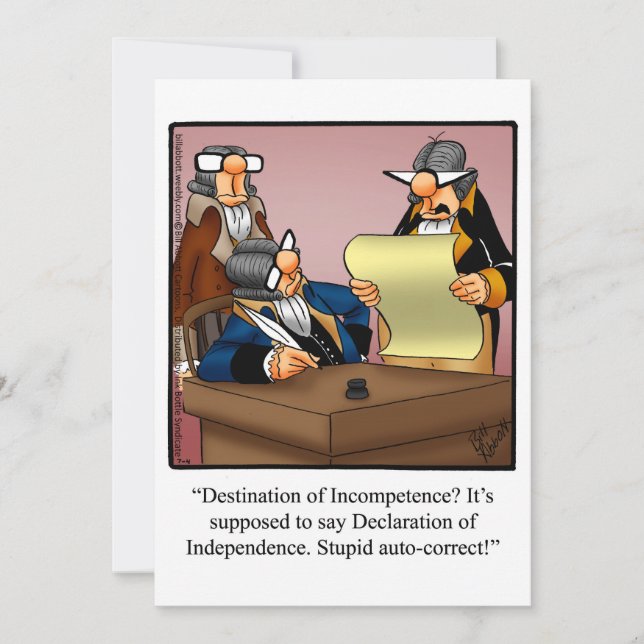 Drôle 4 juillet Invitations de fête (Devant)