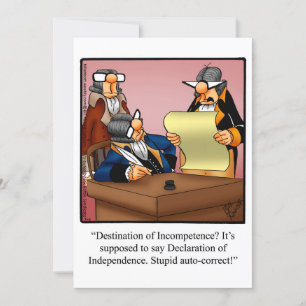 Drôle 4 juillet Invitations de fête