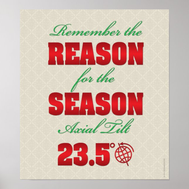 Drôle affiche de la solstice d'hiver (Devant)