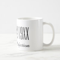 Drôle âgé dans la tasse de café d'anniversaire de