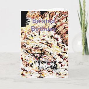 Drôle Anniversaire Carte /Lion