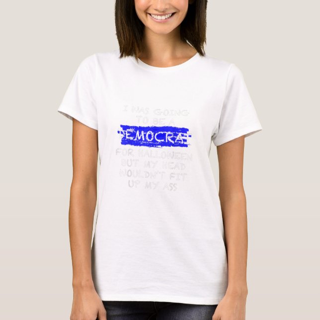 Drôle anti-libéral Adulte Halloween T-shirt (Devant)