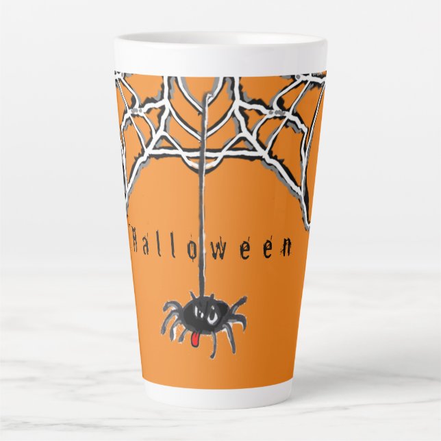 Drôle Araigneuses Cartoon HALLOWEEN Cust. Tasse la (Devant)