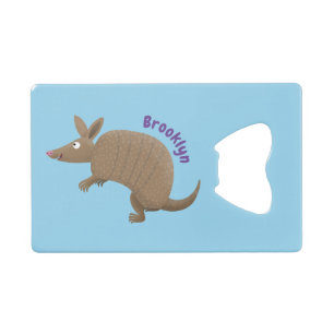 Drôle armadillo joyeux dessin animé