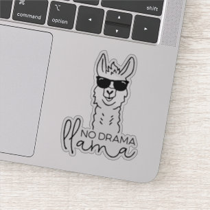 Drôle aucun autocollant de lama de cool de drame