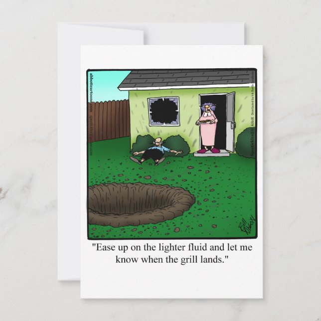 Drôle Barbecue Party Invitation (Devant)