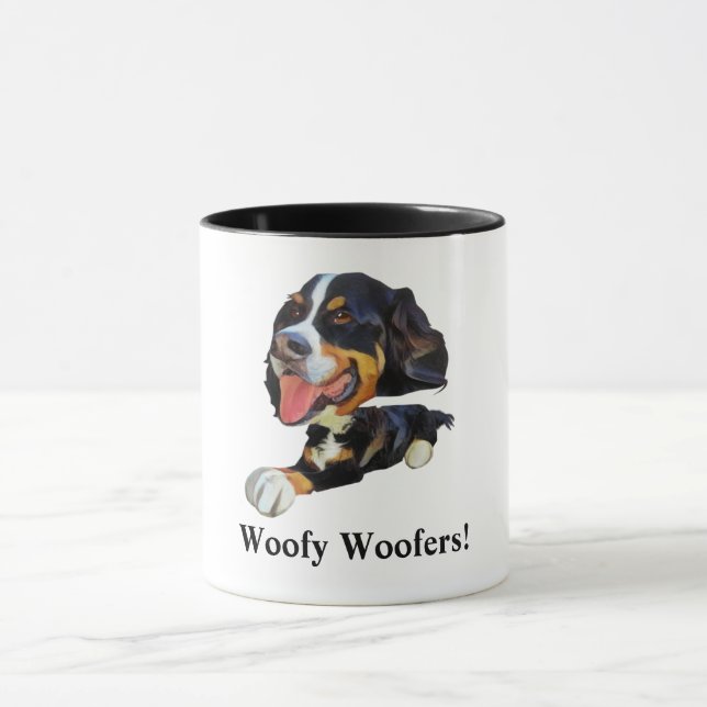 Drôle Bernese Mountain Dog Mug (Centre)