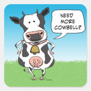 Drôle Besoin Plus Stickers Vache Cowbell