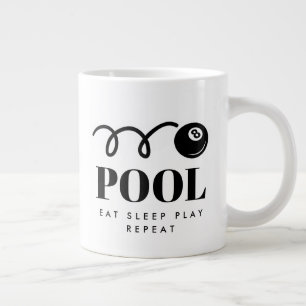 Drôle black tball tasse de café pour joueur de bil