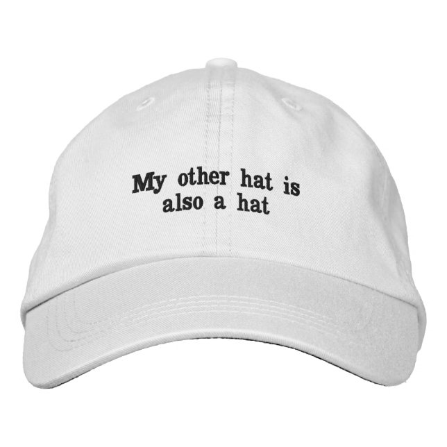 drôle blague d'humour mon autre casquette est auss (Devant)