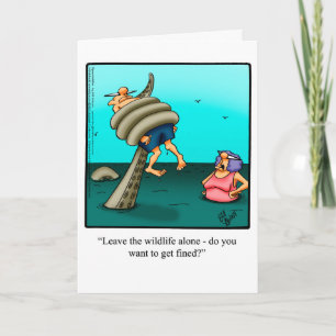 Drôle Bon Voyage / Vacances Carte de voeux Humour