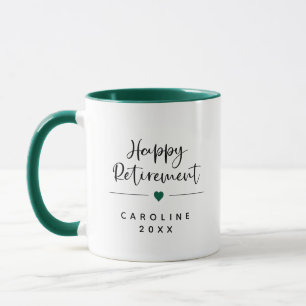 Drôle Bonne Retraite & Coeur Mug