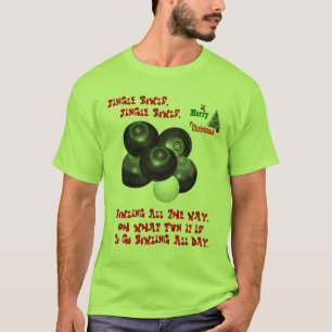 Drôle Bowles de pelouse Noël, Tshirt