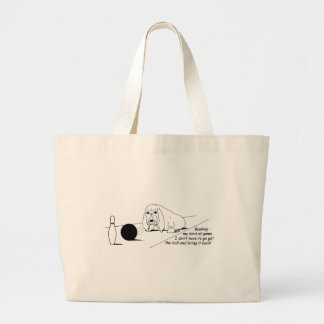 Drôle Bowling Chien grand Sac fourre-tout
