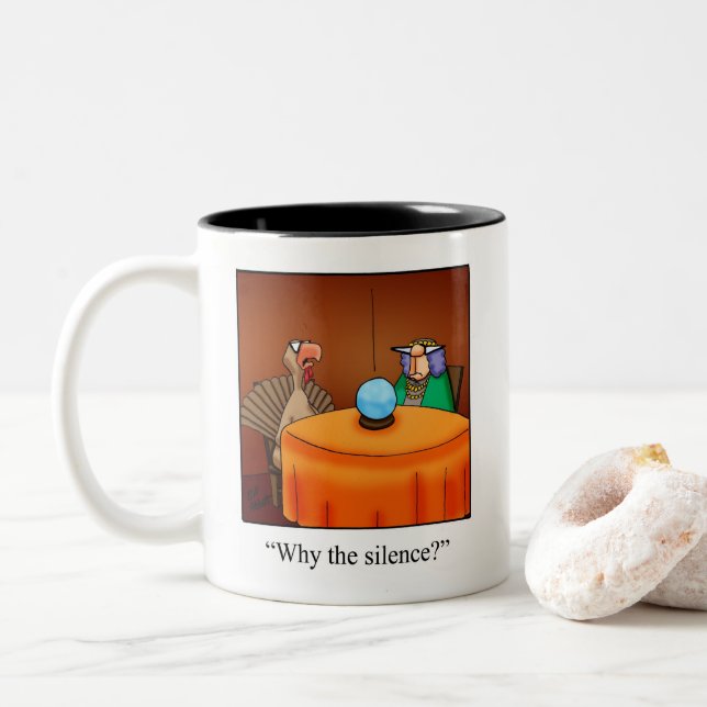 Drôle cadeau de l'Humour Thanksgiving Mug (Avec donut)