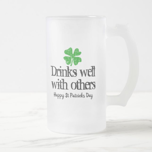 Drôle cadeau de tasse de bière en verre pour la Sa (Droit)