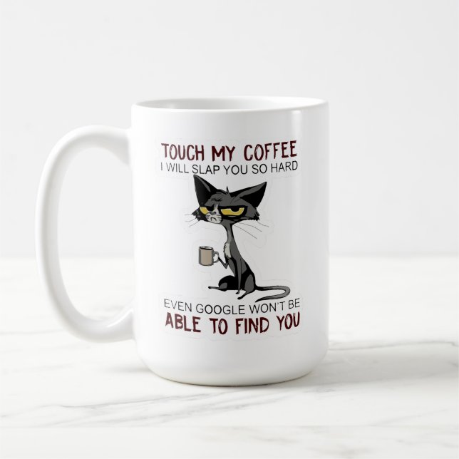 Drôle café de chat Mug (Gauche)