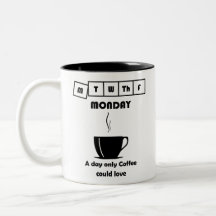 Drôle café lundi mème Mug