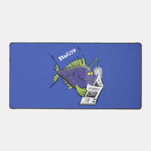 Drôle caricature de poisson de pêcheur