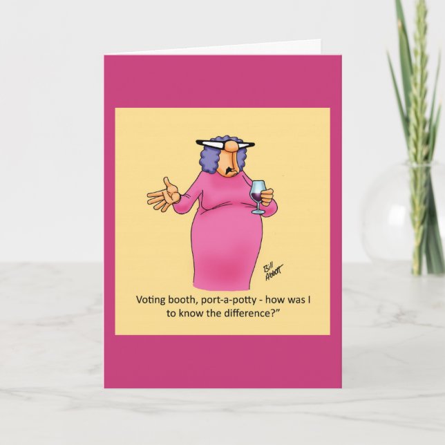 Drôle Carte Anniversaire Pour Elle : Spectickles" (Devant)