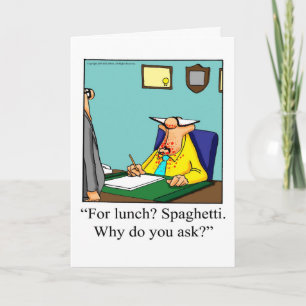 Drôle carte de jour de la Boss National "Spectickl