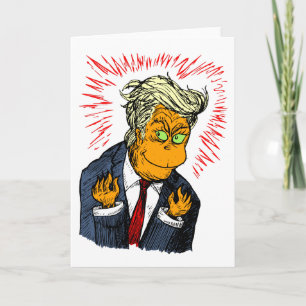 Drôle carte de Noël Trump
