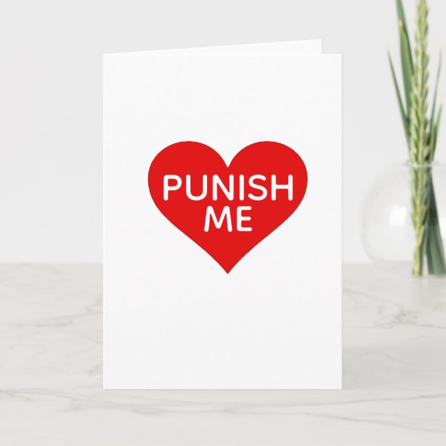 drôle carte de Saint Valentin me punir best-seller (Devant)