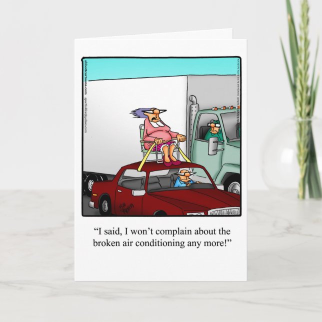 Drôle Carte De Voeux Anniversaire Pour Elle (Devant)