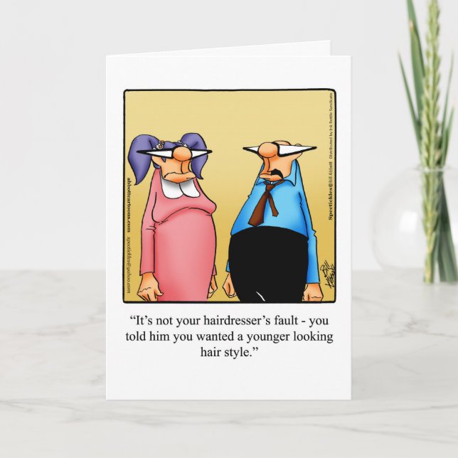 Drôle Carte De Voeux Anniversaire Pour Elle (Devant)