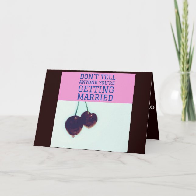 Drôle carte Fiançailles des amis (Devant)