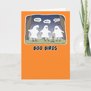 Drôle Carte Halloween : Boo Birds
