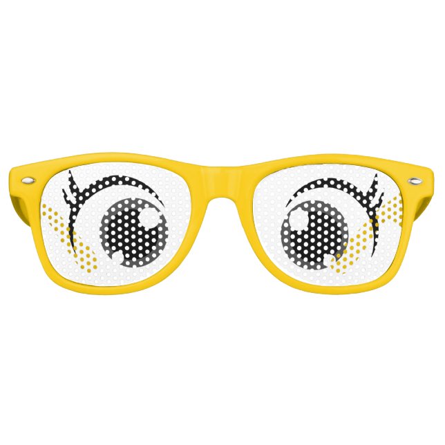Drôle Carton Comic Big Eyes Party Lunettes de sole (Devant)